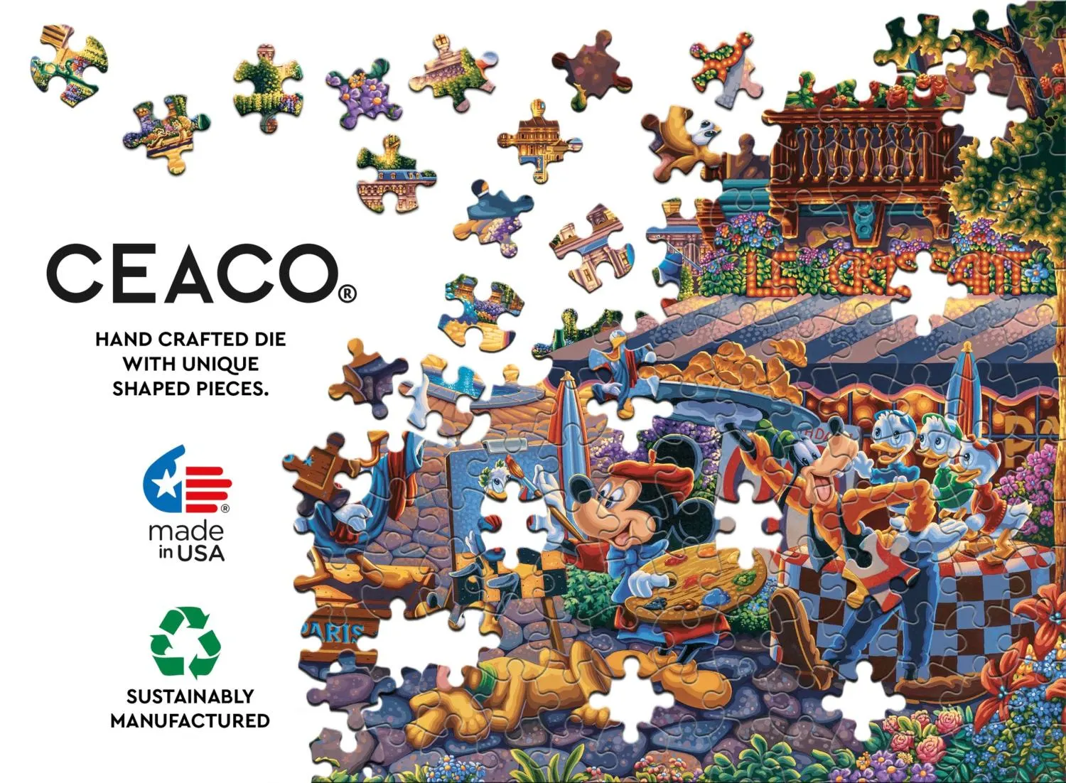 Mickey And Friends Painting In Paris