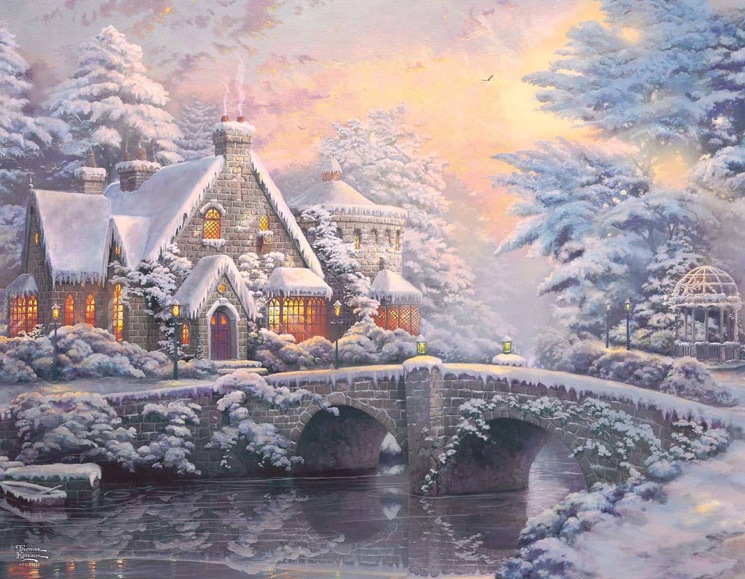 4 In 1 Thomas Kinkade Holiday Collection - Scratch and Dent