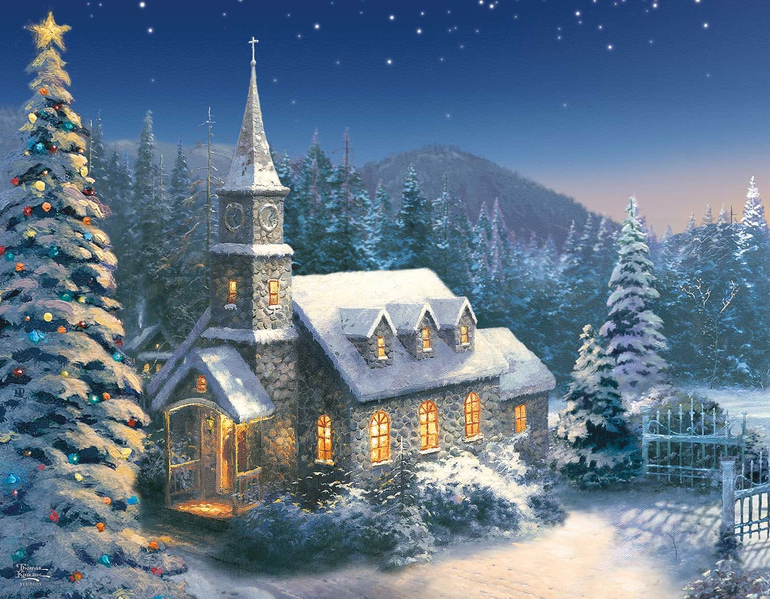 4 In 1 Thomas Kinkade Holiday Collection - Scratch and Dent