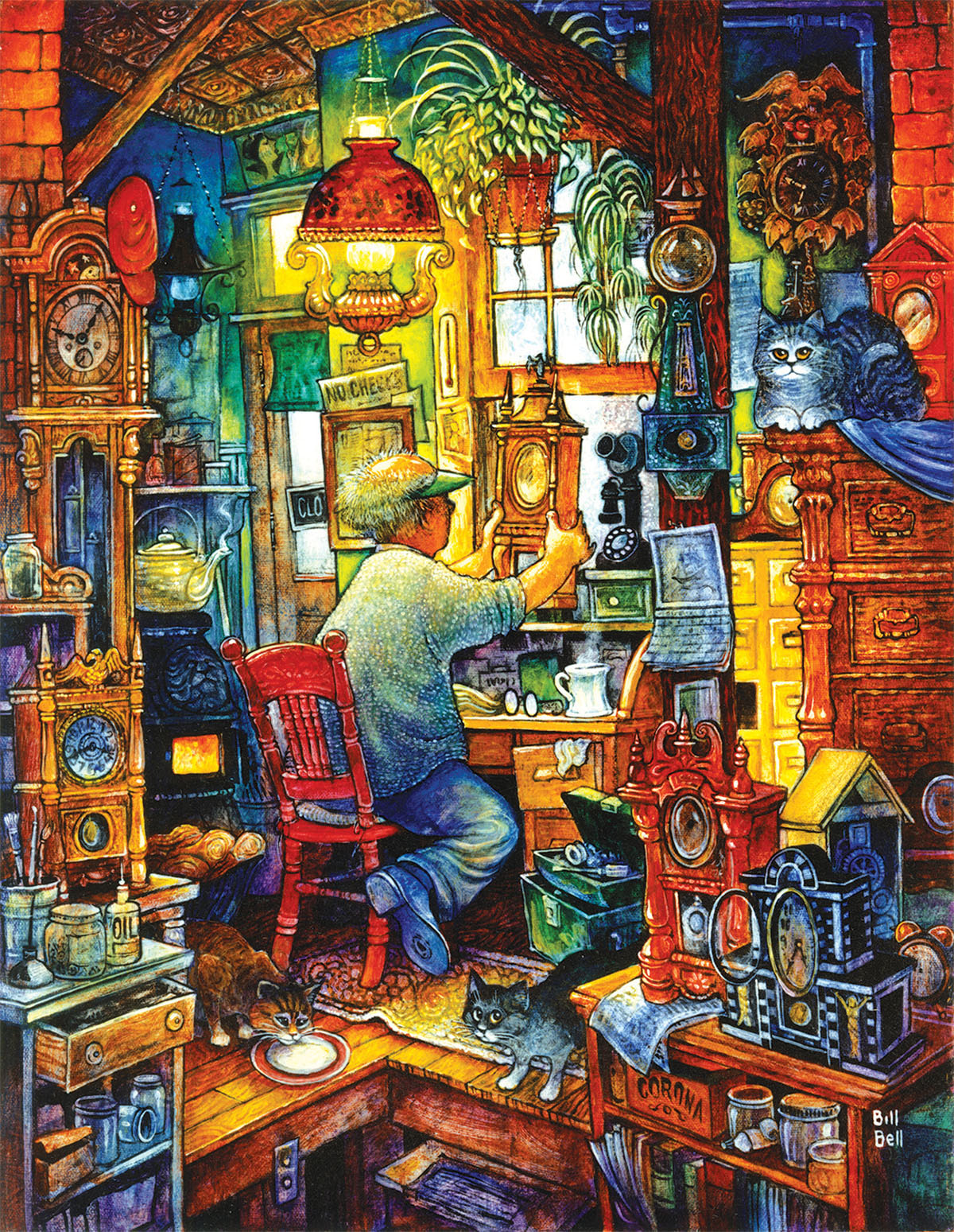 The Clockmaker Nostalgic & Retro Jigsaw Puzzle