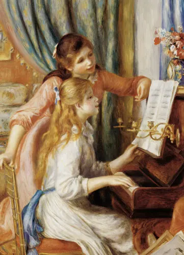 Girls at the Piano Fine Art