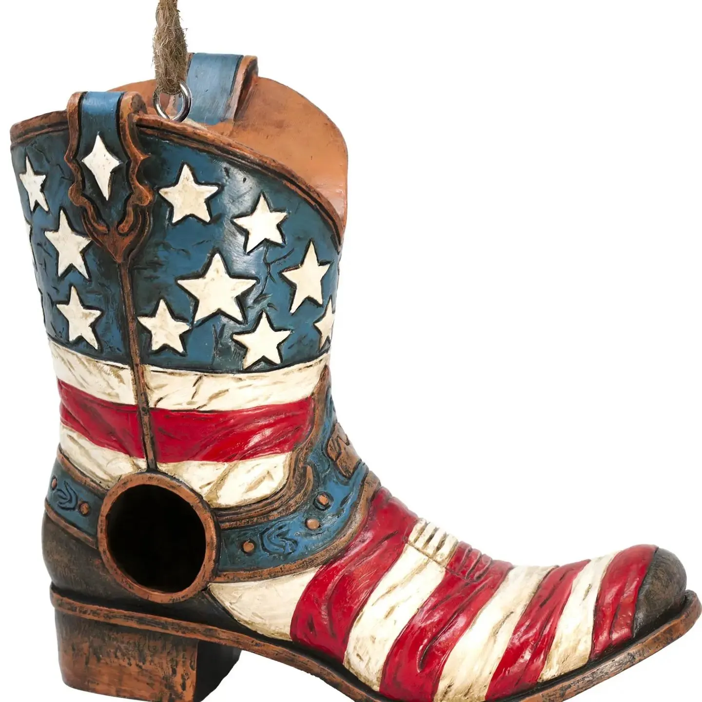 Americana Cowboy Boot Birdhouse