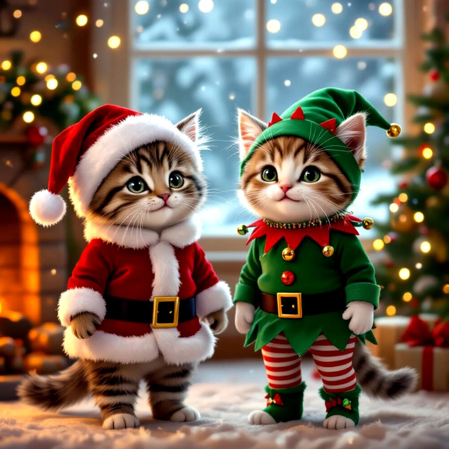 Santa Claws and His Elf- Puzzle Warehouse Exclusive Mini puzzle Food and Drink