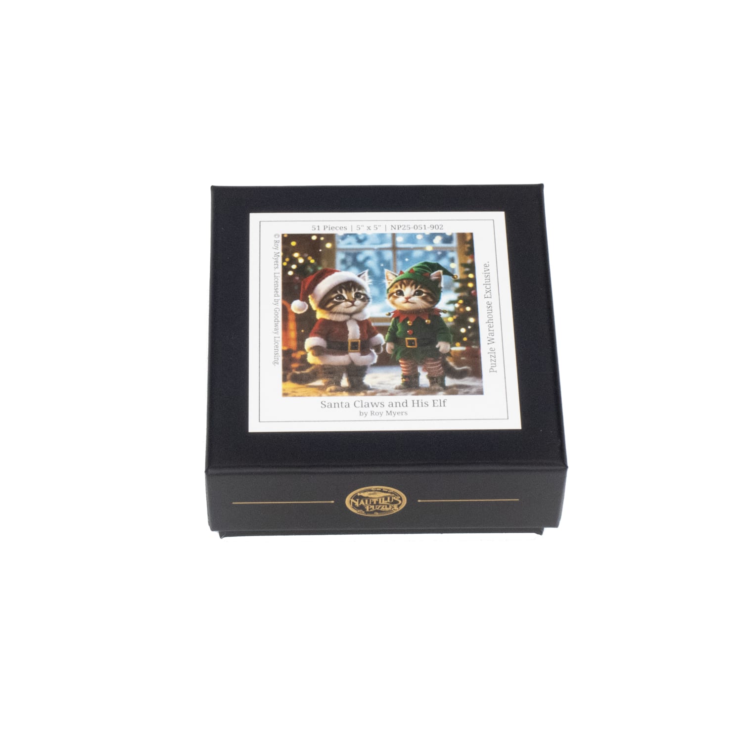 Santa Claws and His Elf- Puzzle Warehouse Exclusive Mini puzzle