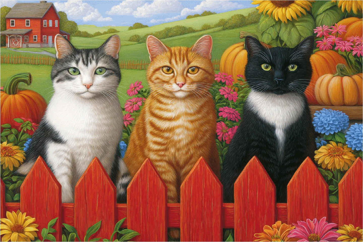 Country Companions - Puzzle Warehouse Exclusive Mini puzzle Cats