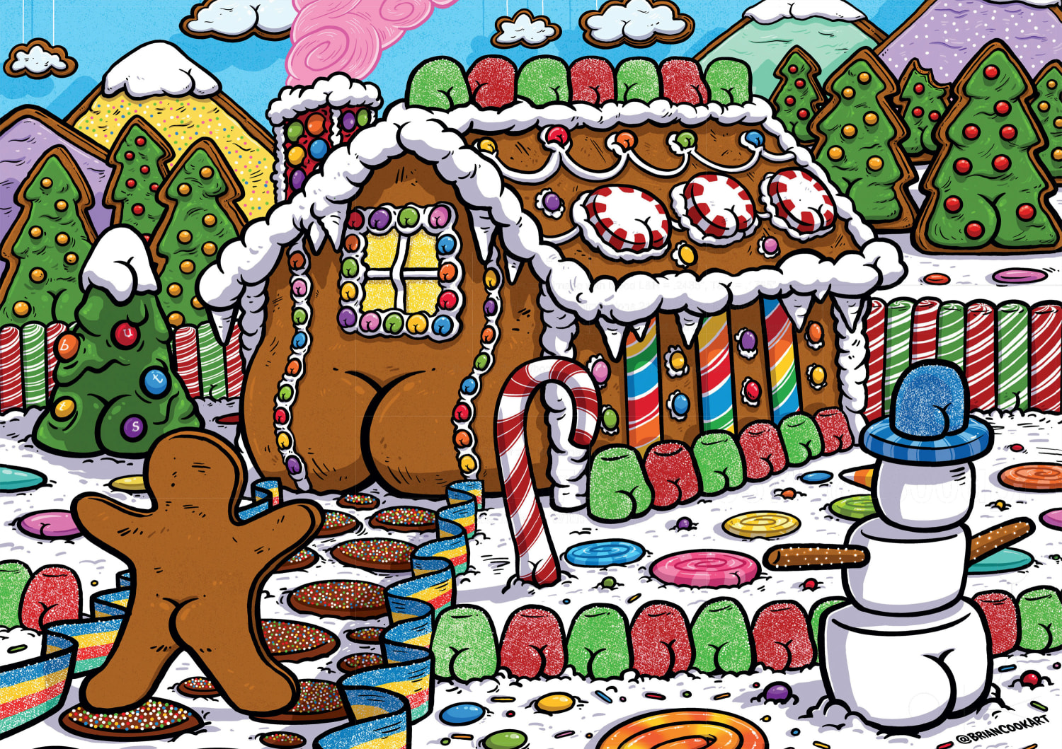 Butts on Things Gingerbread