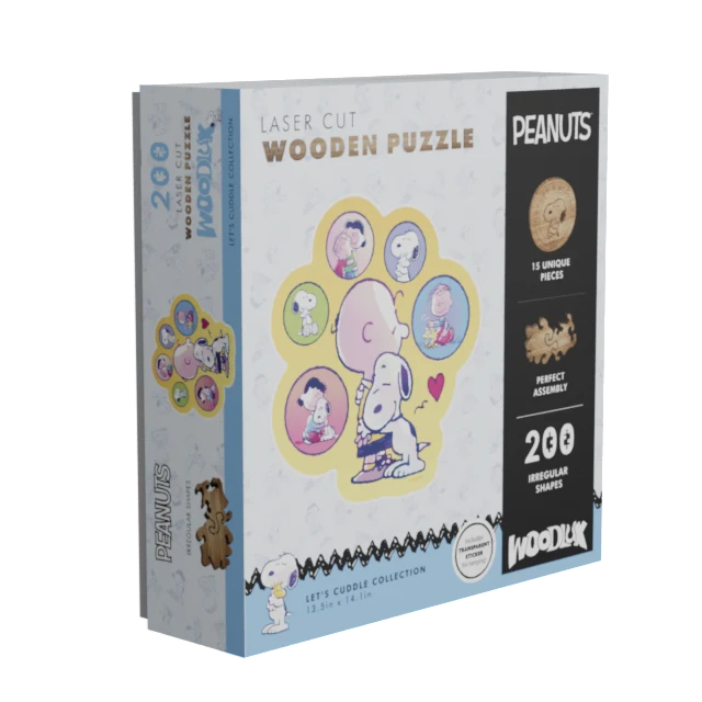 Peanuts Let's Cuddle - Wooden Puzzle Peanuts