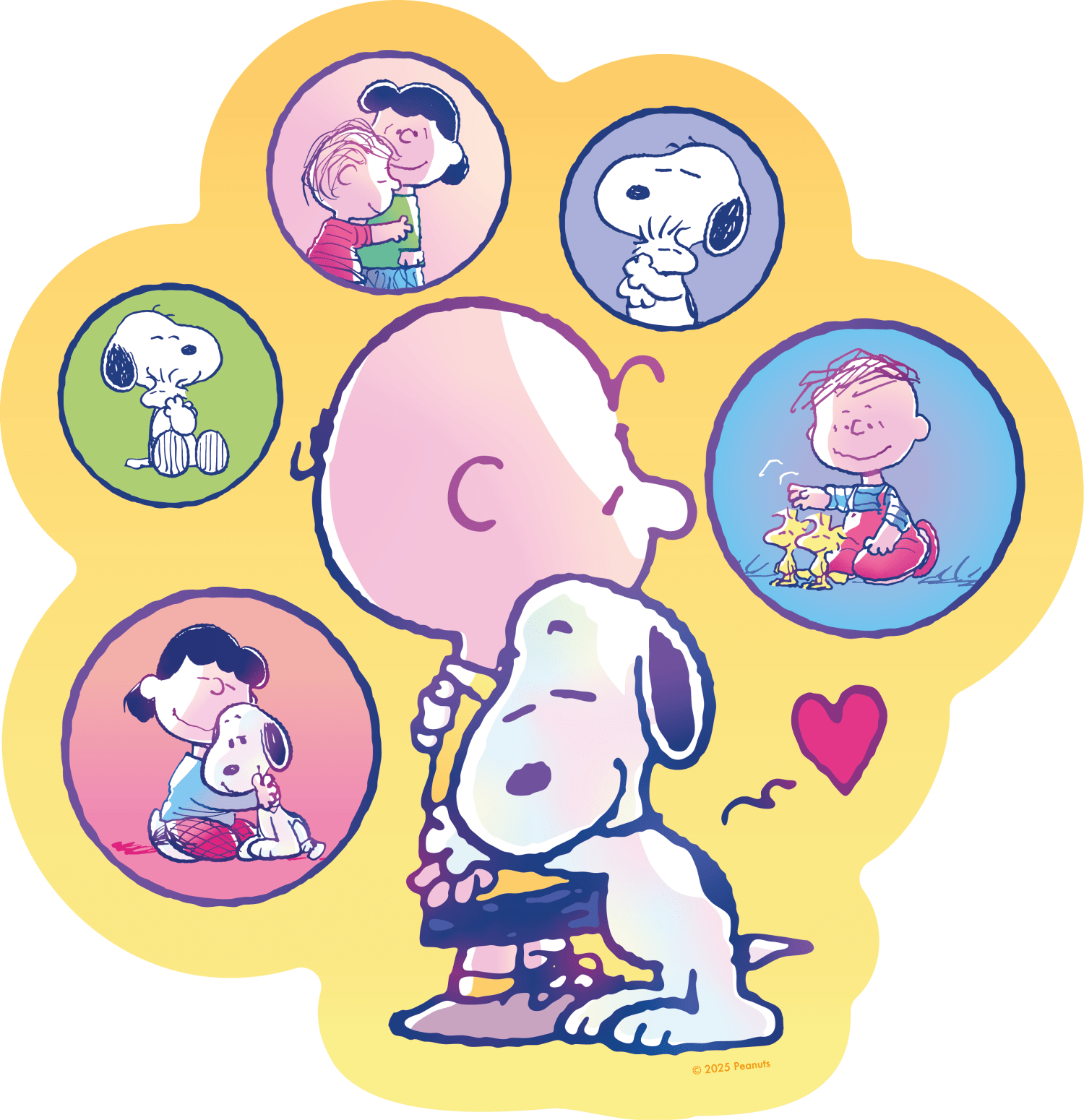 Peanuts Let's Cuddle - Wooden Puzzle