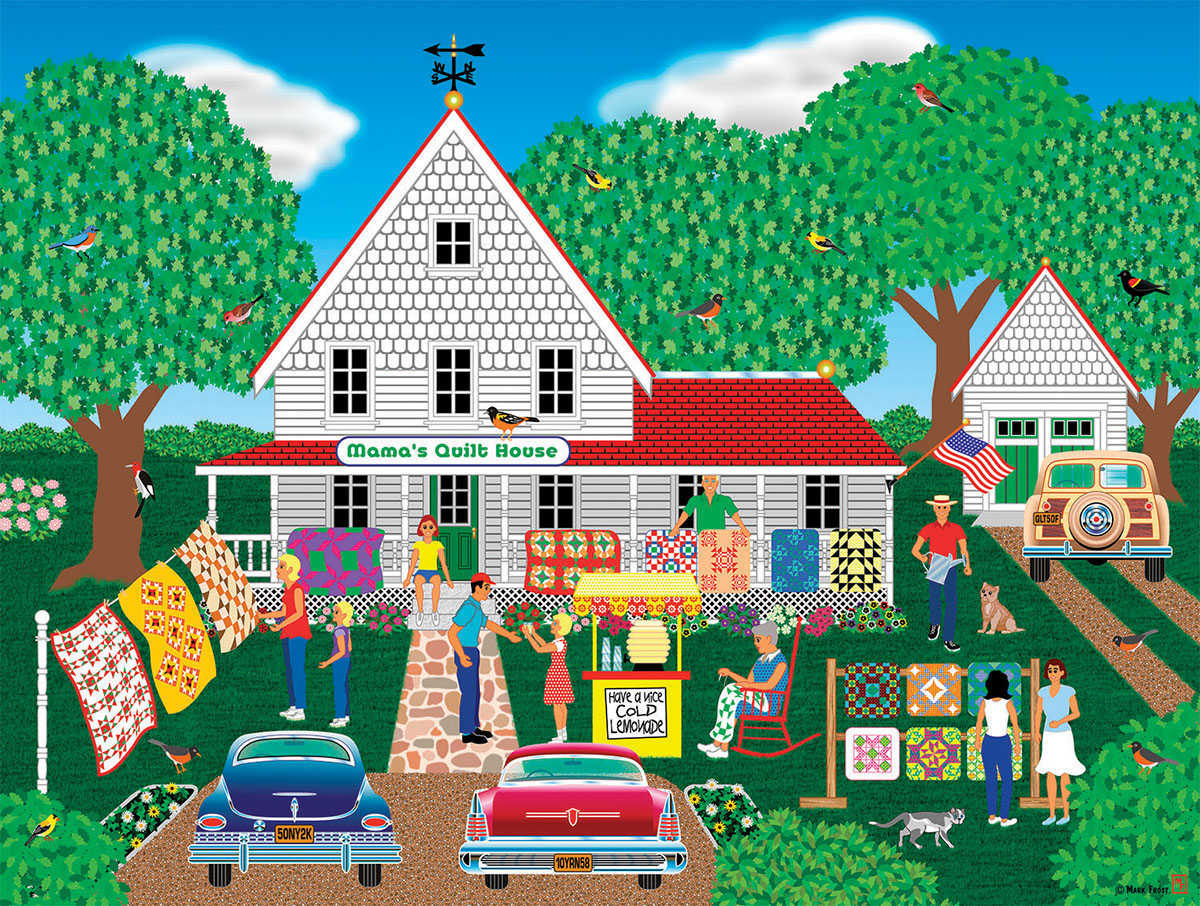 Mama's Quilt House Farm Jigsaw Puzzle