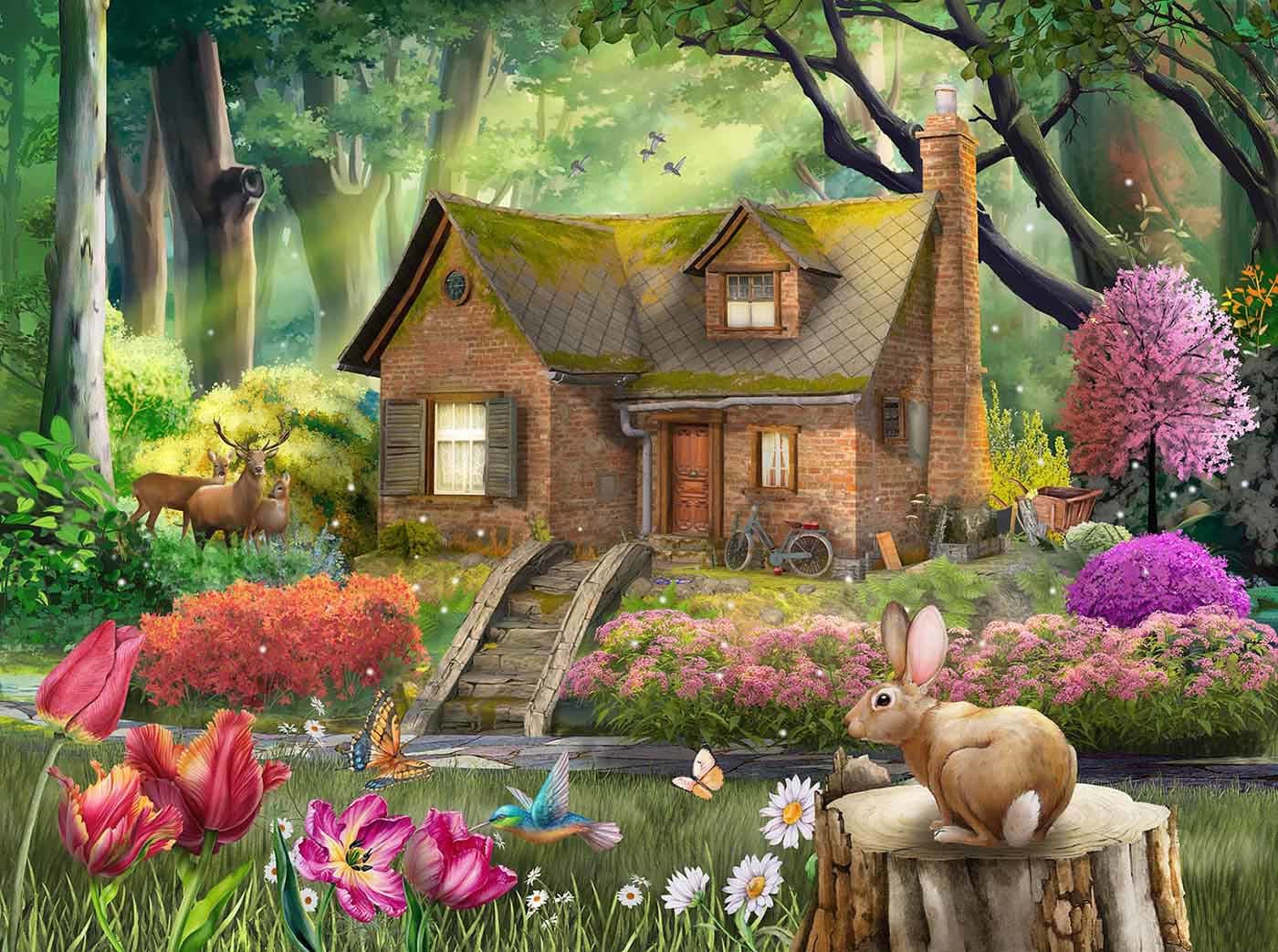 Cabin Retreat Landscape