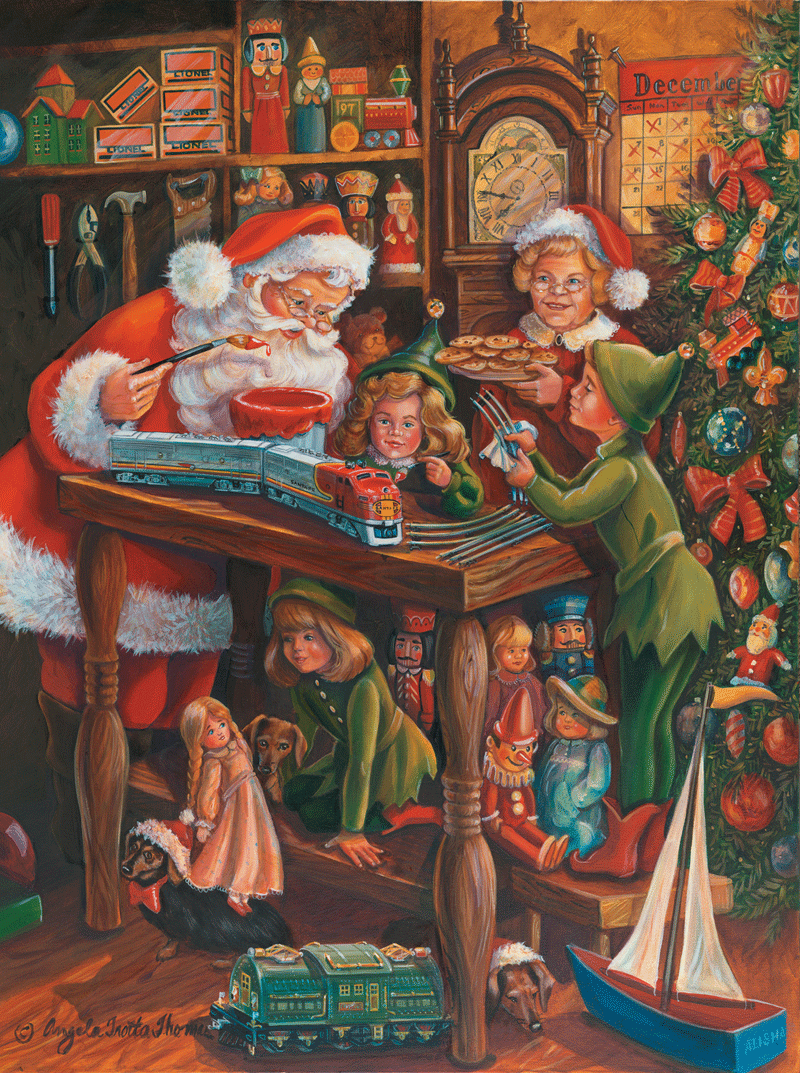 Santa's Workshop Christmas Jigsaw Puzzle