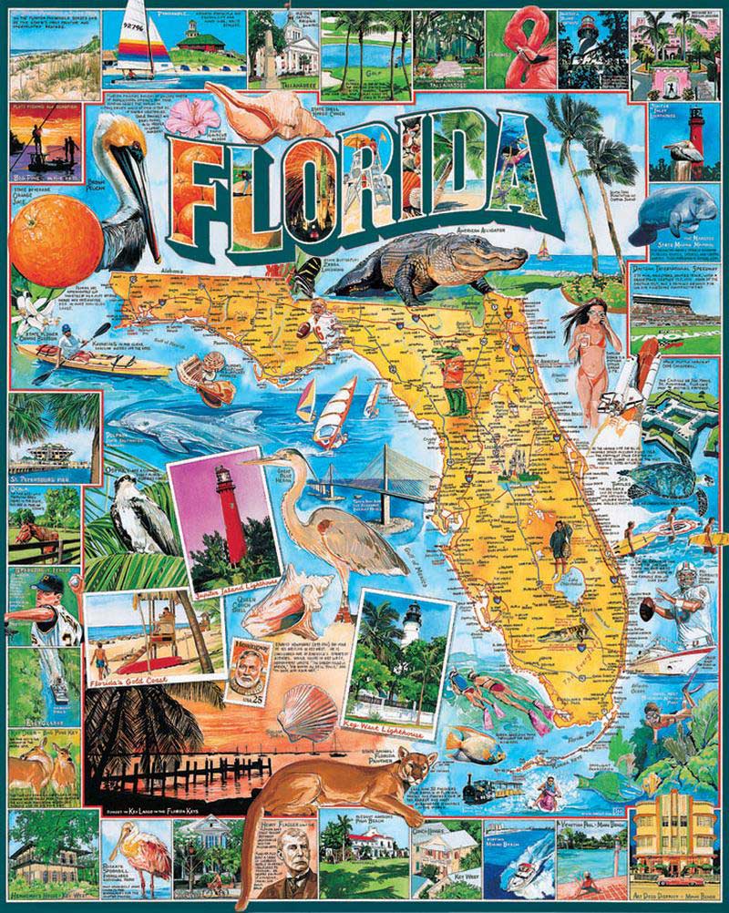 Florida Landmarks & Monuments Jigsaw Puzzle