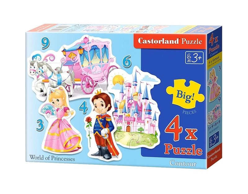 World of Princesses Castle Shaped Puzzle