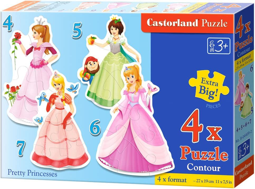 Pretty Princesses Princess Shaped Puzzle