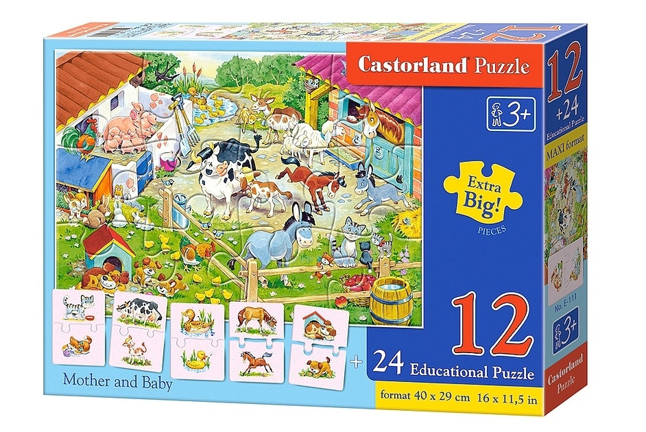 Mother and Baby Animals Children's Puzzles