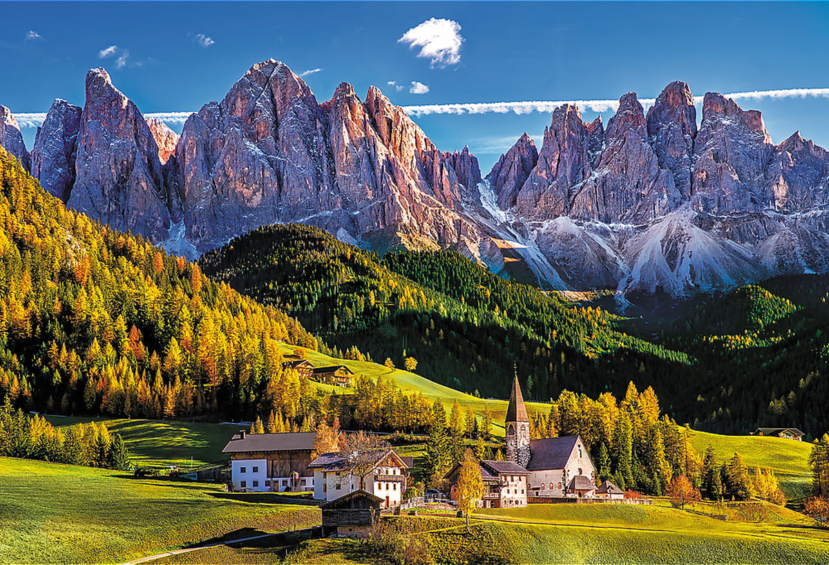 Val Di Funes Valley, Dolomites, Italy Italy