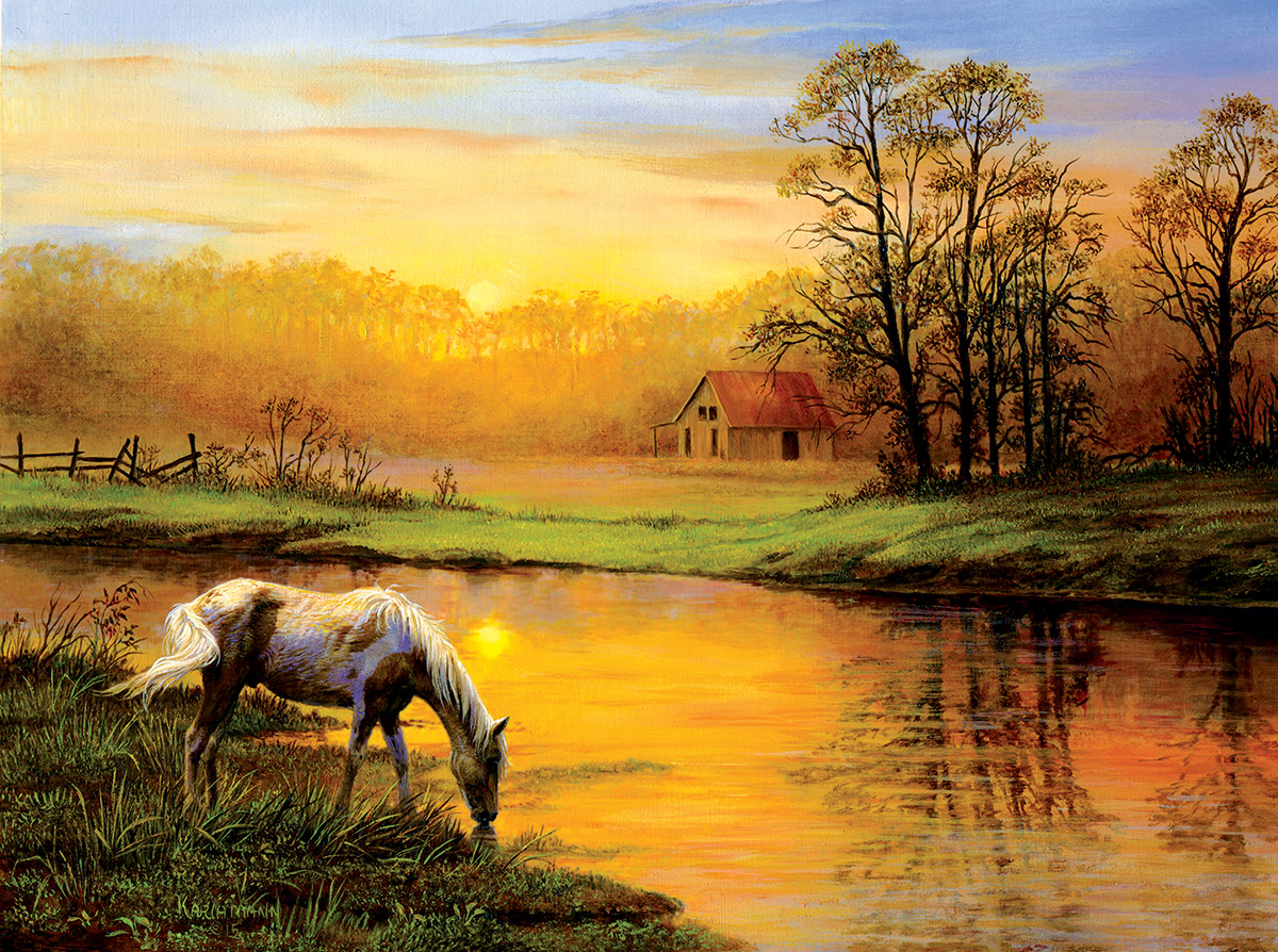 Pastoral Moment Countryside Jigsaw Puzzle