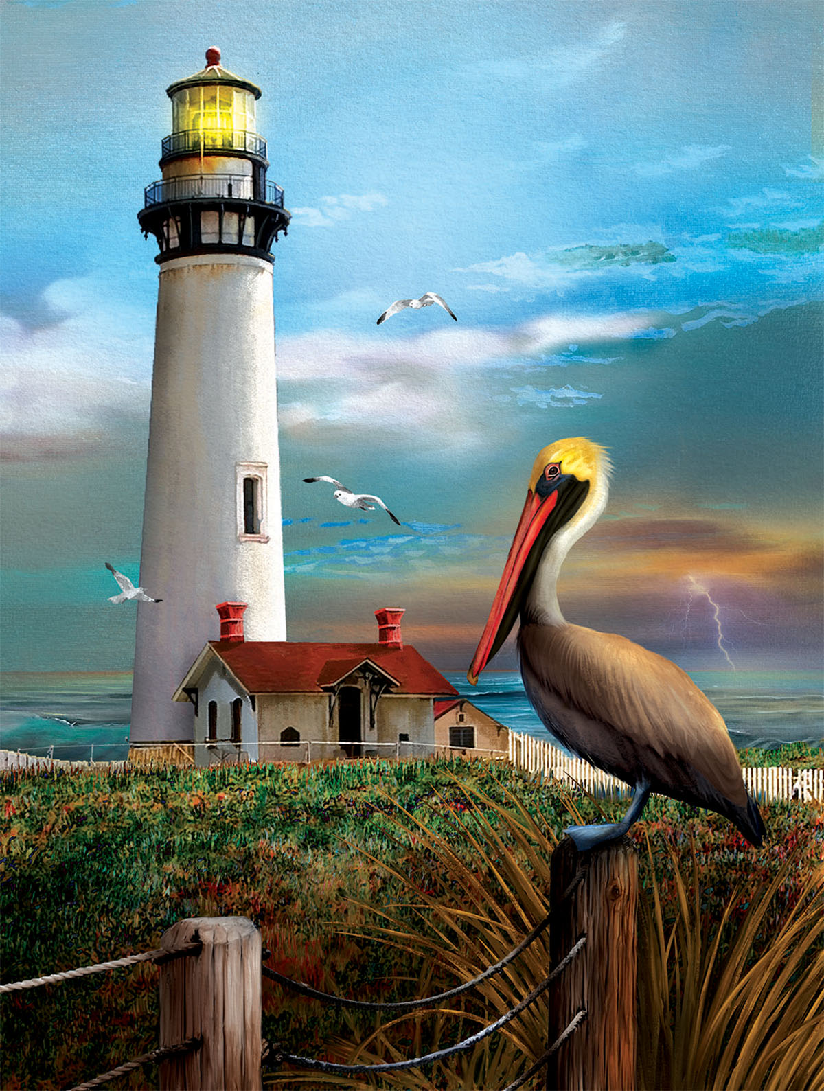 Pigeon Point Lighthouse Lighthouse Jigsaw Puzzle