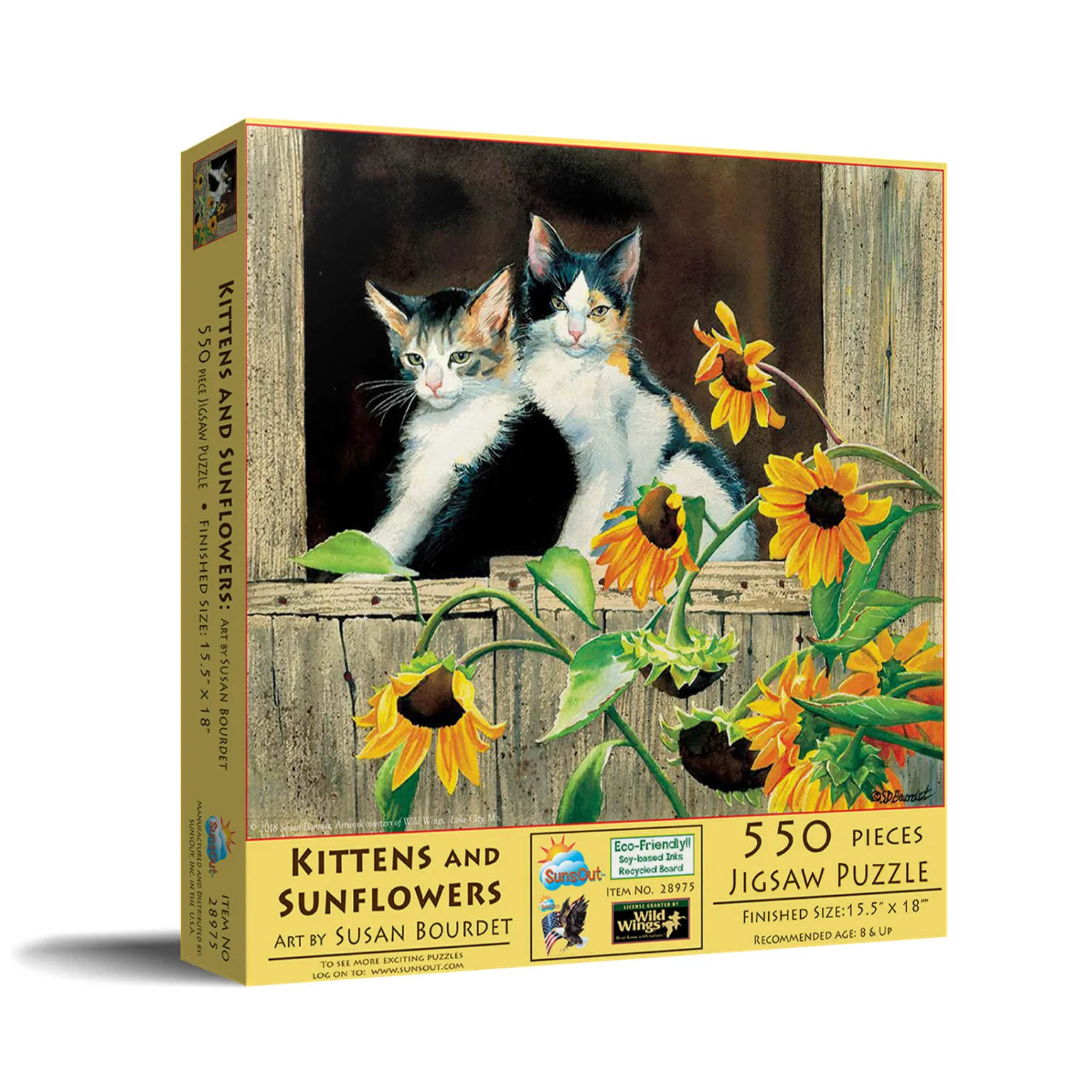 Kittens and Sunflowers