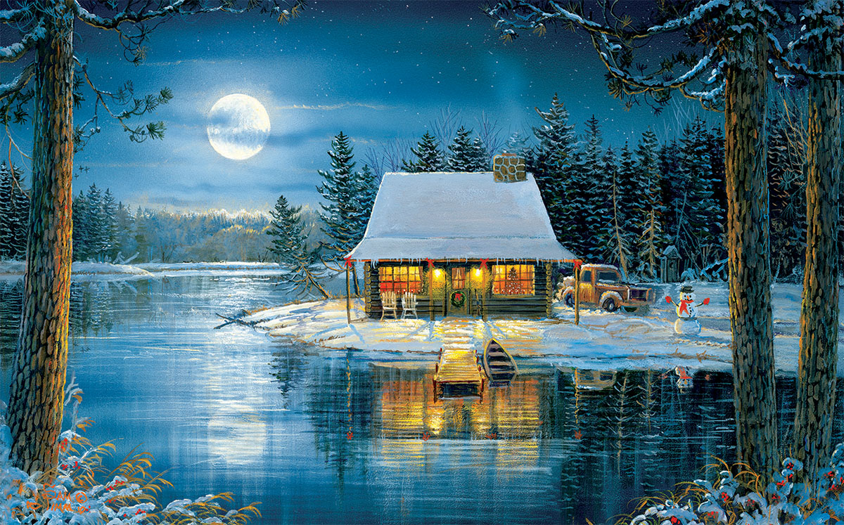 Reflections on the Lake Winter Jigsaw Puzzle