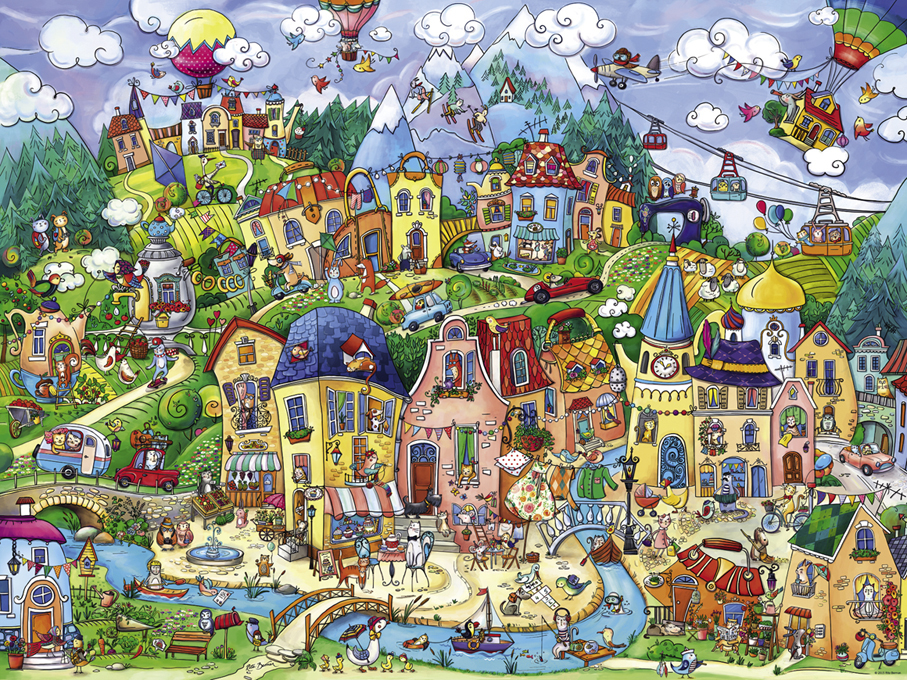 Happytown Humor Jigsaw Puzzle