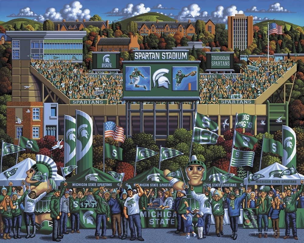 Michigan State Spartans Sports Jigsaw Puzzle