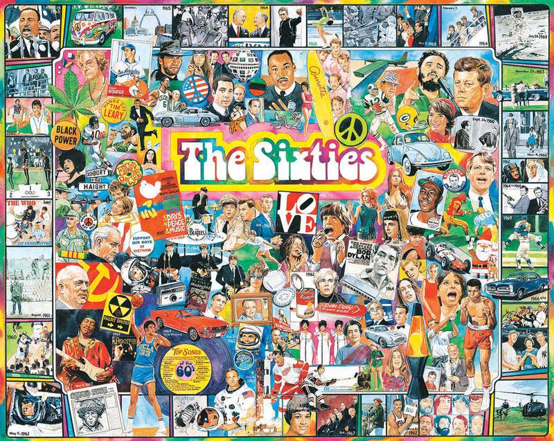 The Sixties Famous People Jigsaw Puzzle