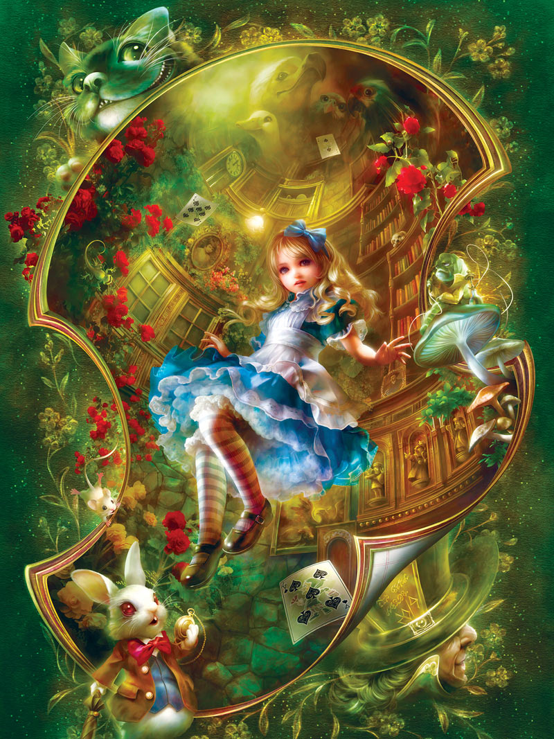 Alice in Wonderland (Book Boxes) Fantasy Jigsaw Puzzle