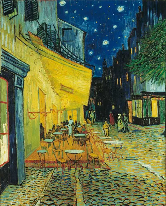 Cafe Terrace at Night Impressionism & Post-Impressionism
