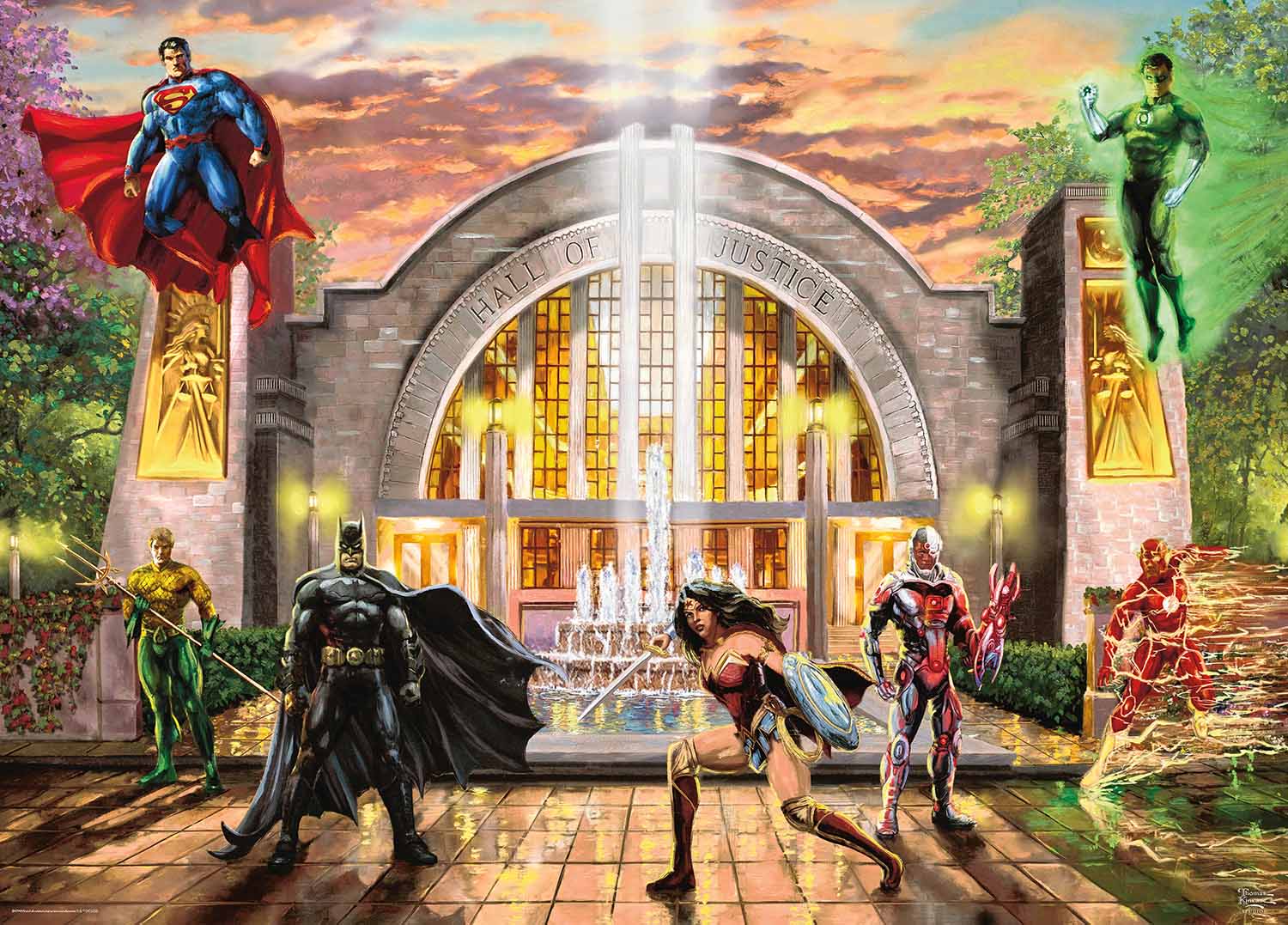 DC Comics Hall of Justice Movies & TV Jigsaw Puzzle