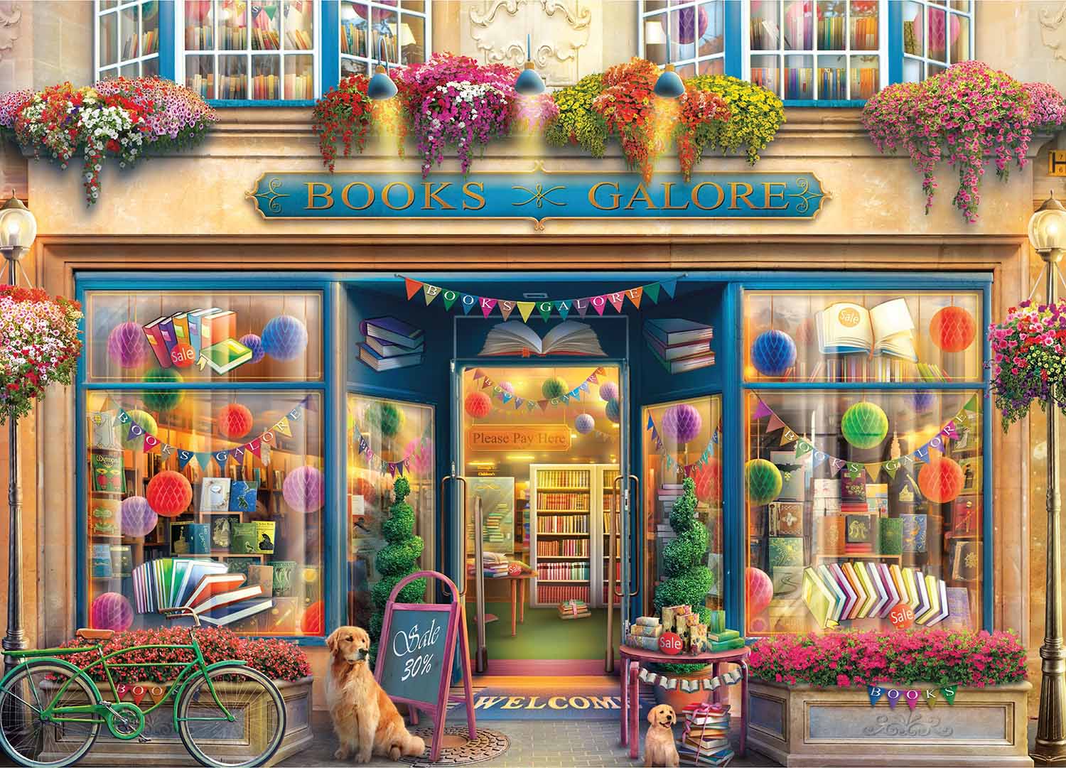 Shop Windows - Books Galore Mother's Day Jigsaw Puzzle