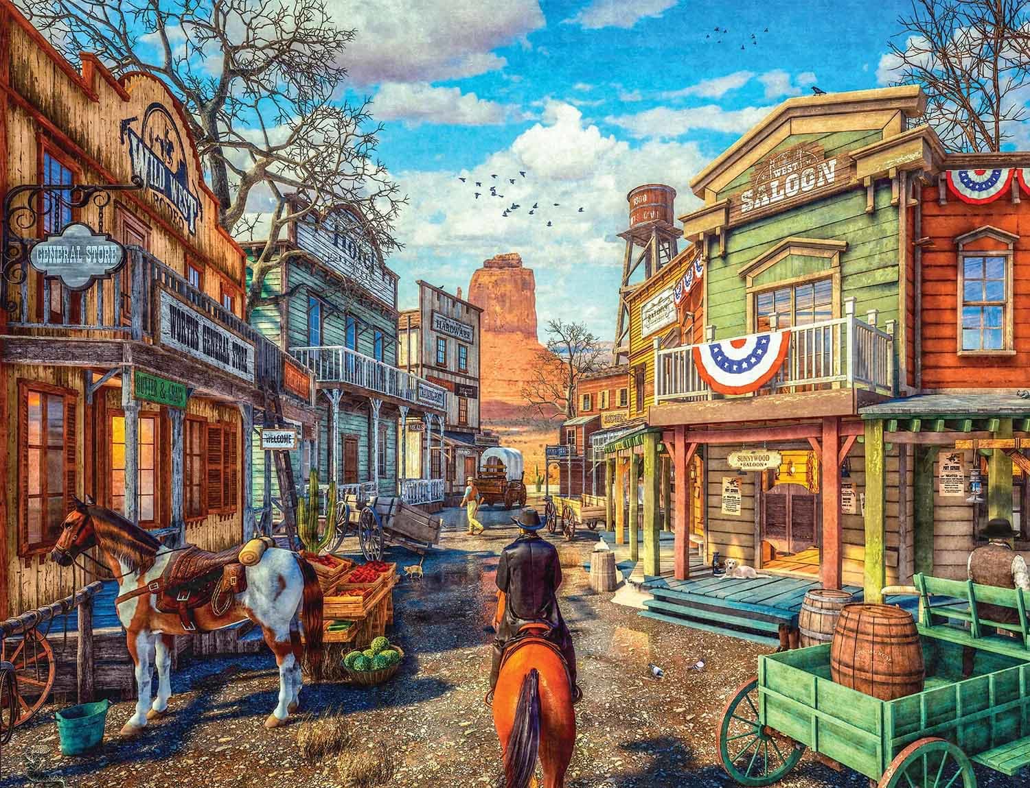 Old Western Town Nostalgic & Retro