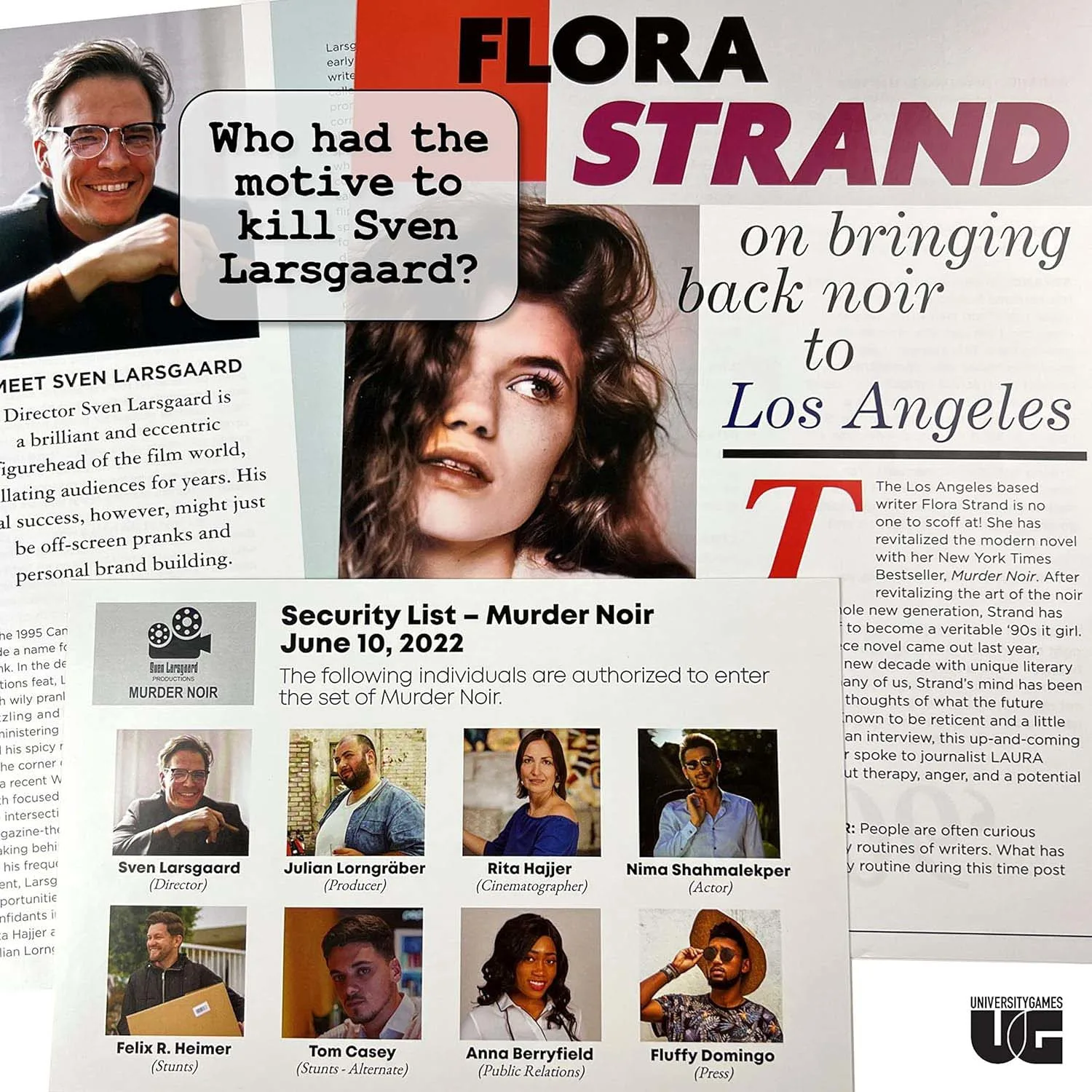 Murder Mystery Party Case Files: Murder Noir