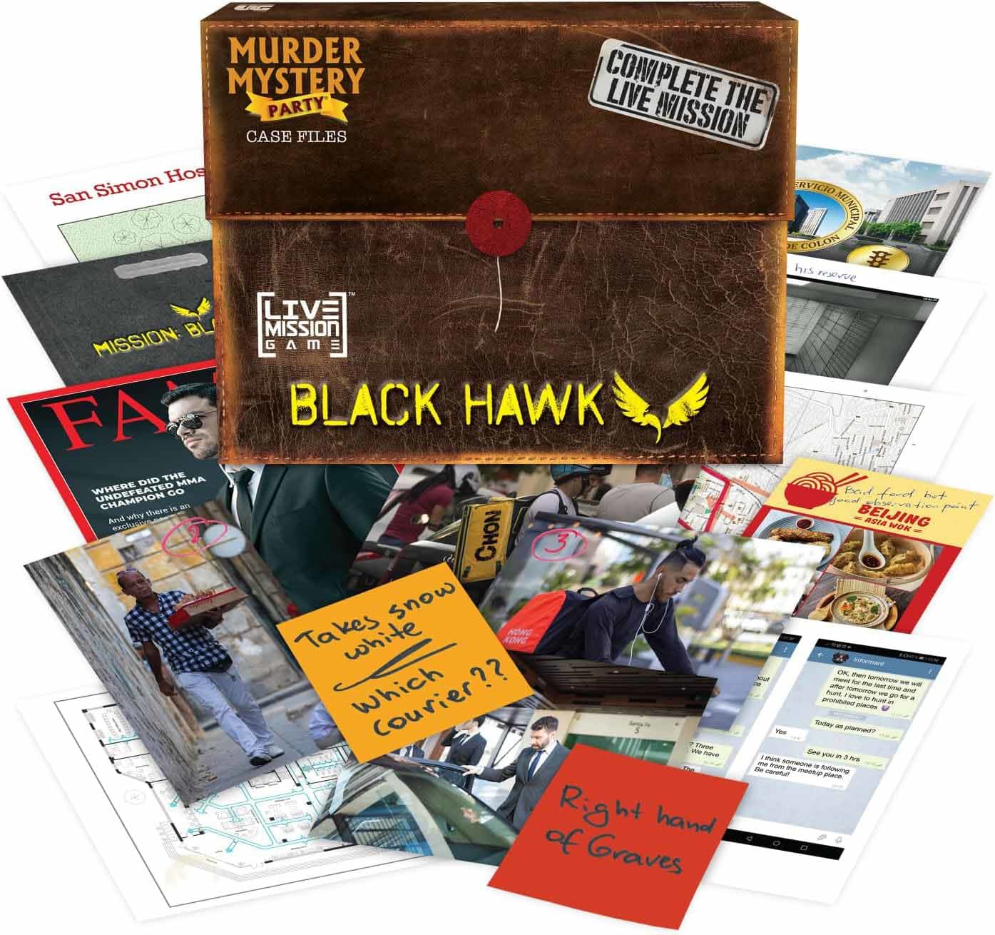 Murder Mystery Party Case Files: Mission Black Hawk