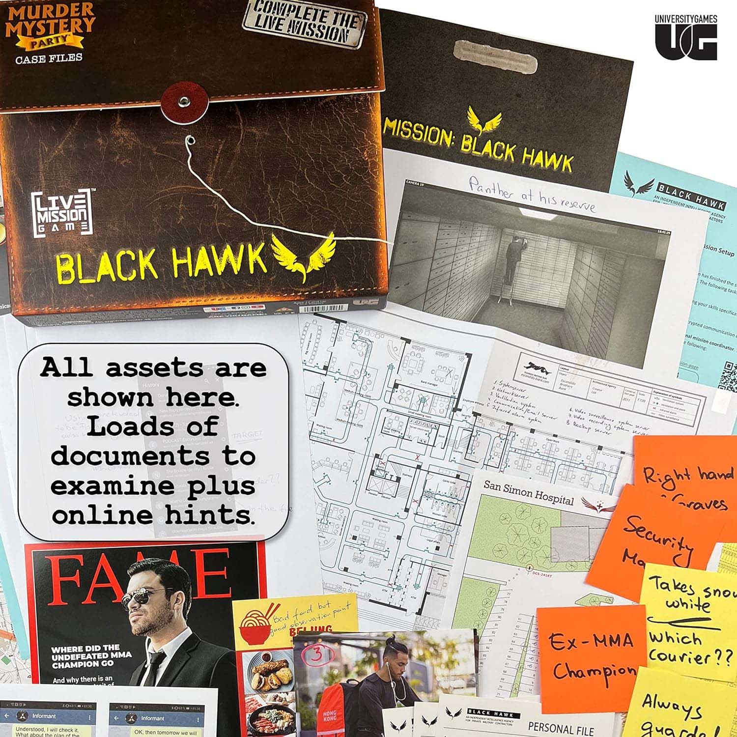 Murder Mystery Party Case Files: Mission Black Hawk