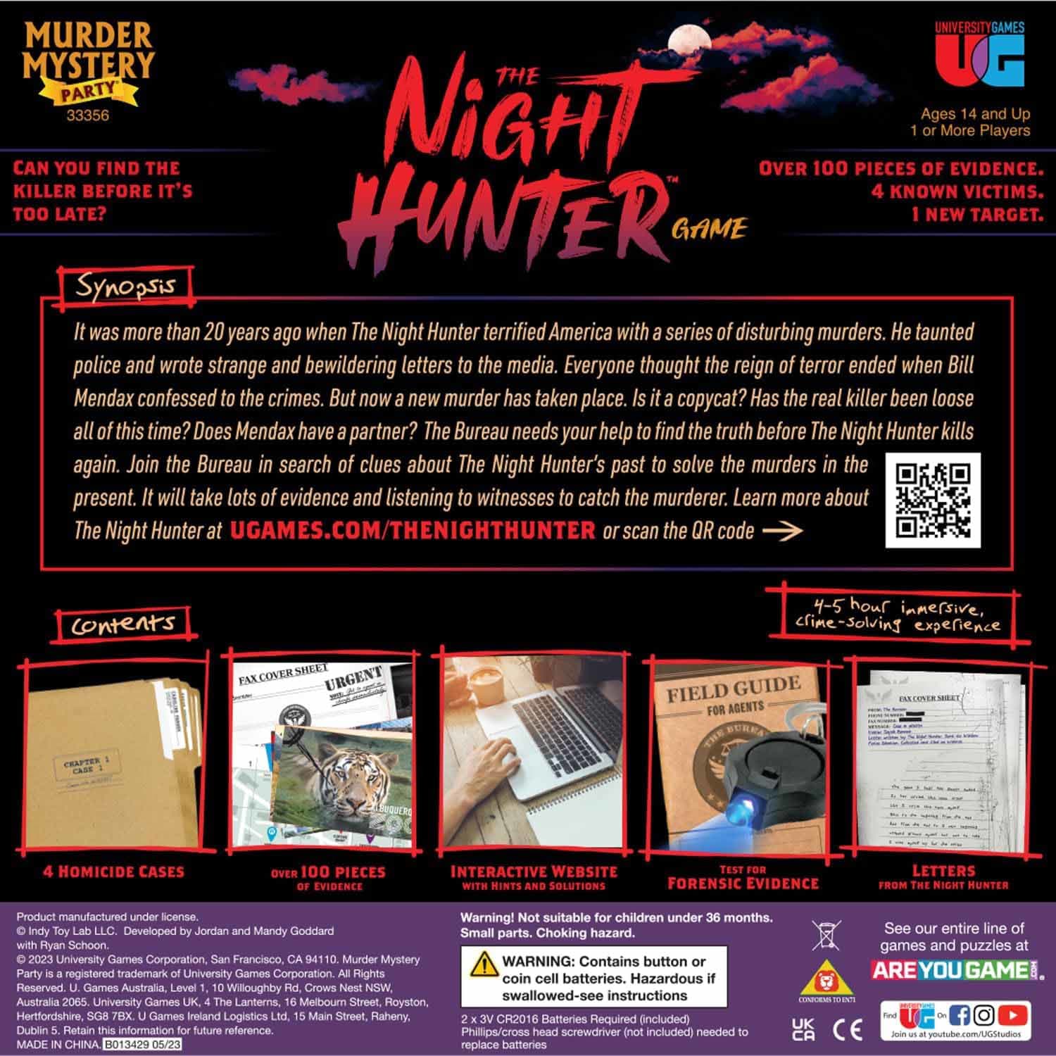 Murder Mystery Party The Night Hunter Game