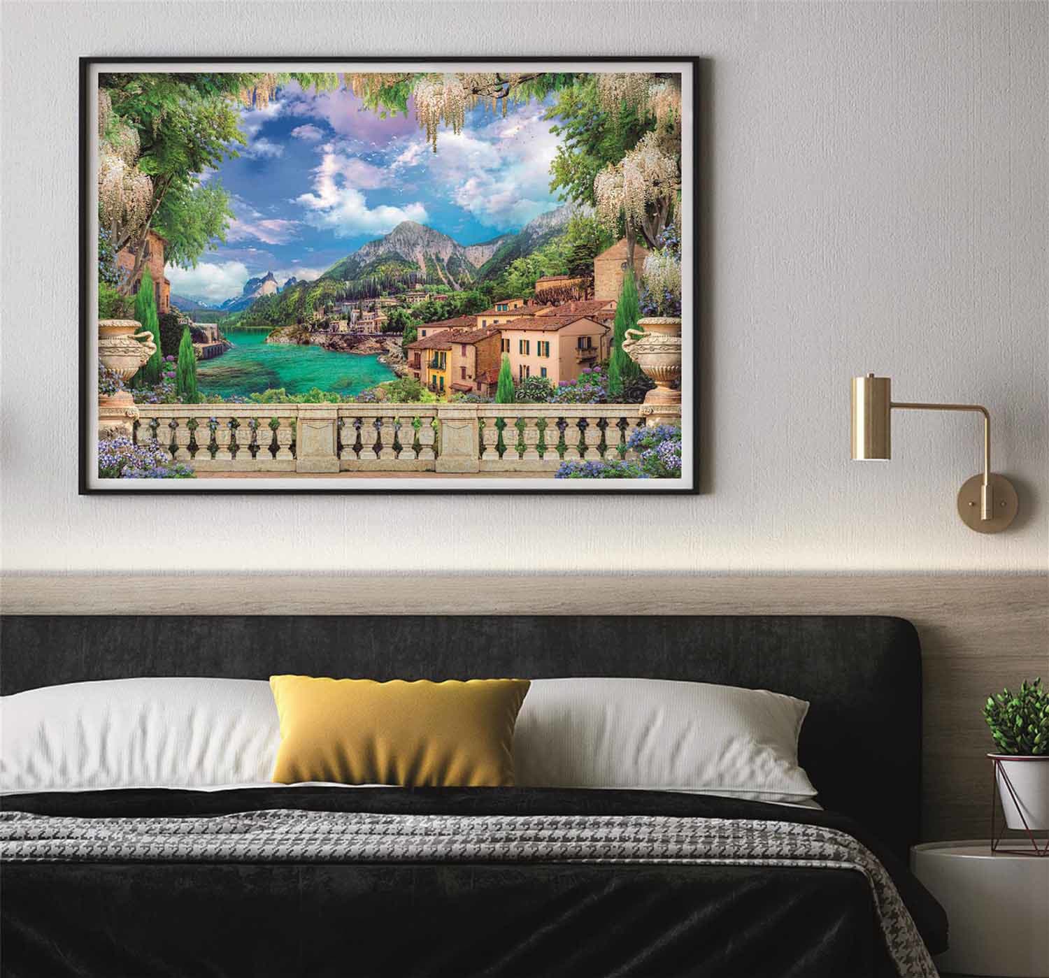 Lush Terrace on Lake