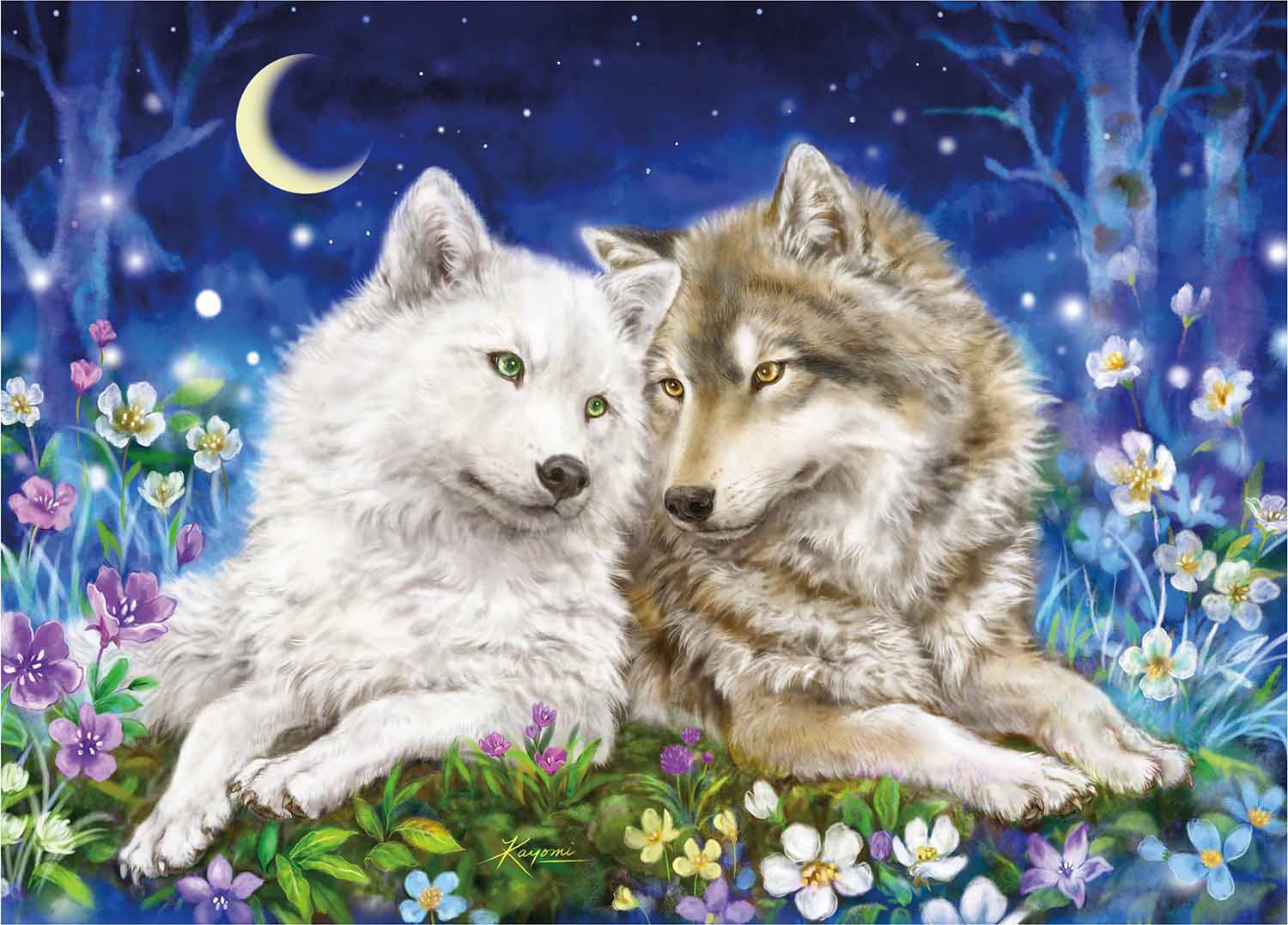 Wolves - Kayomi Harai Wolf Jigsaw Puzzle