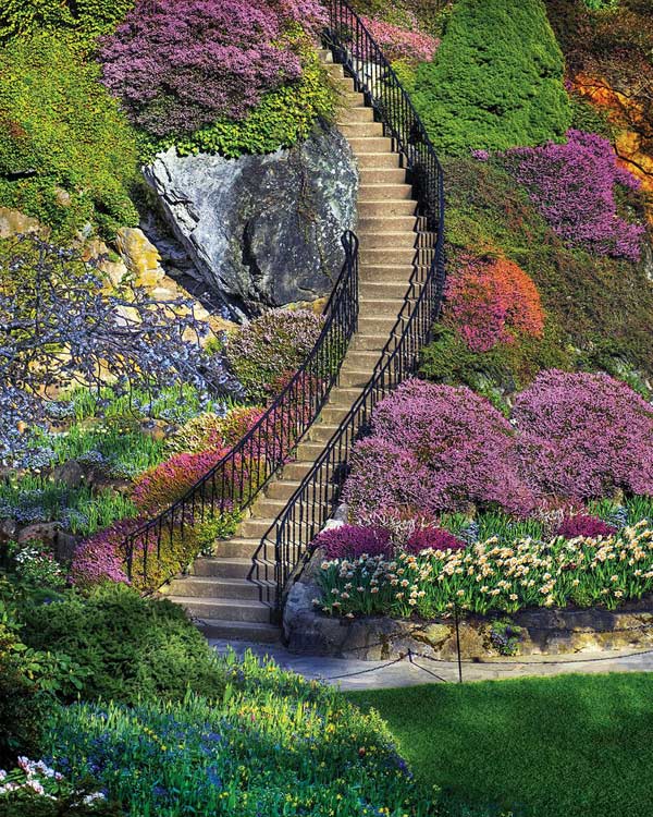 Garden Stairway Flower & Garden Jigsaw Puzzle