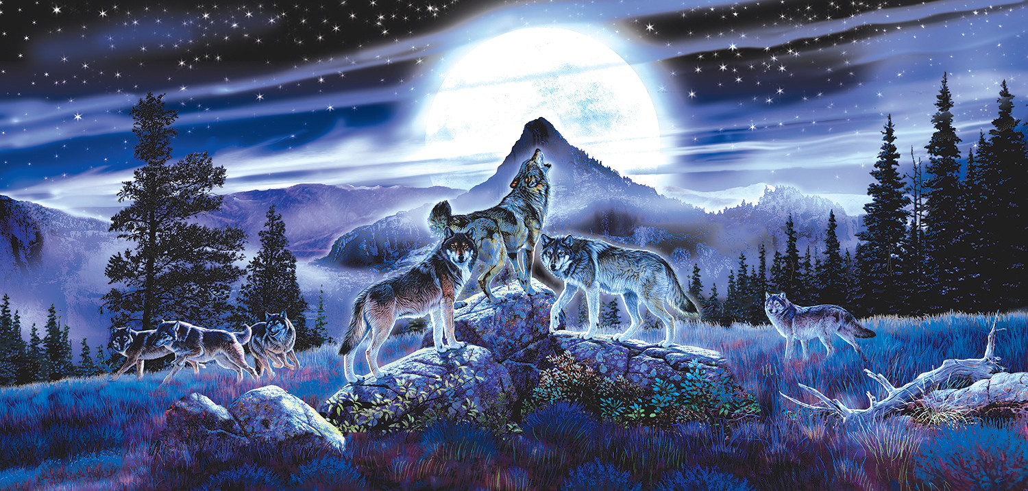 Night Wolves Wolf Jigsaw Puzzle