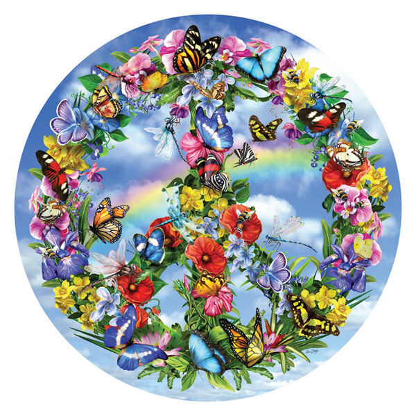 Peace-ful garden Religious Shaped Puzzle
