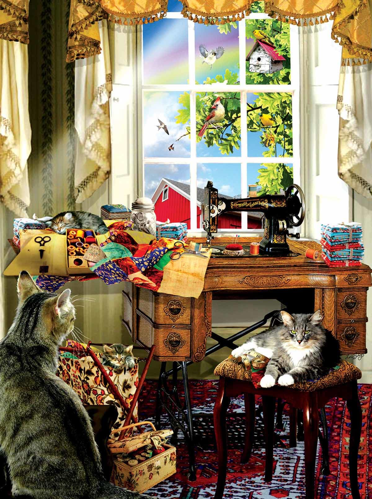The Sewing Room Cats