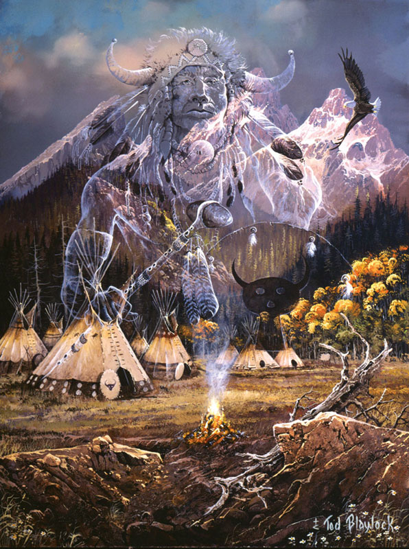 Spirit of the Flame Native American Jigsaw Puzzle