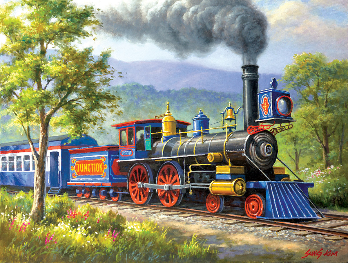 The Junction Express Train Jigsaw Puzzle