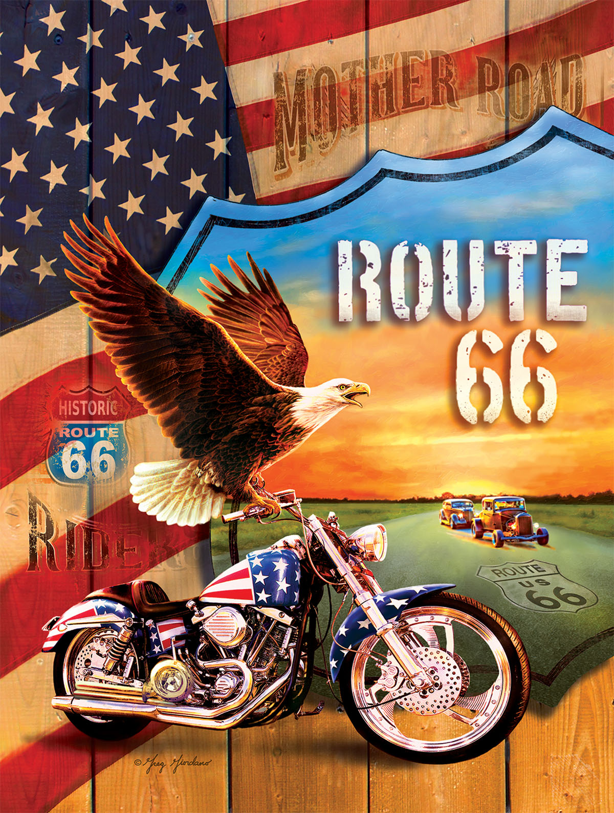 Mother Road Travel Jigsaw Puzzle