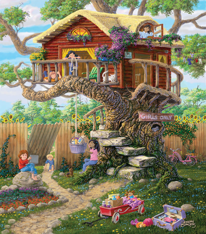 Girl's Clubhouse Flower & Garden Jigsaw Puzzle