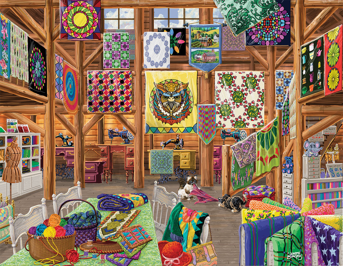 Quilted with Love Quilting & Crafts Jigsaw Puzzle