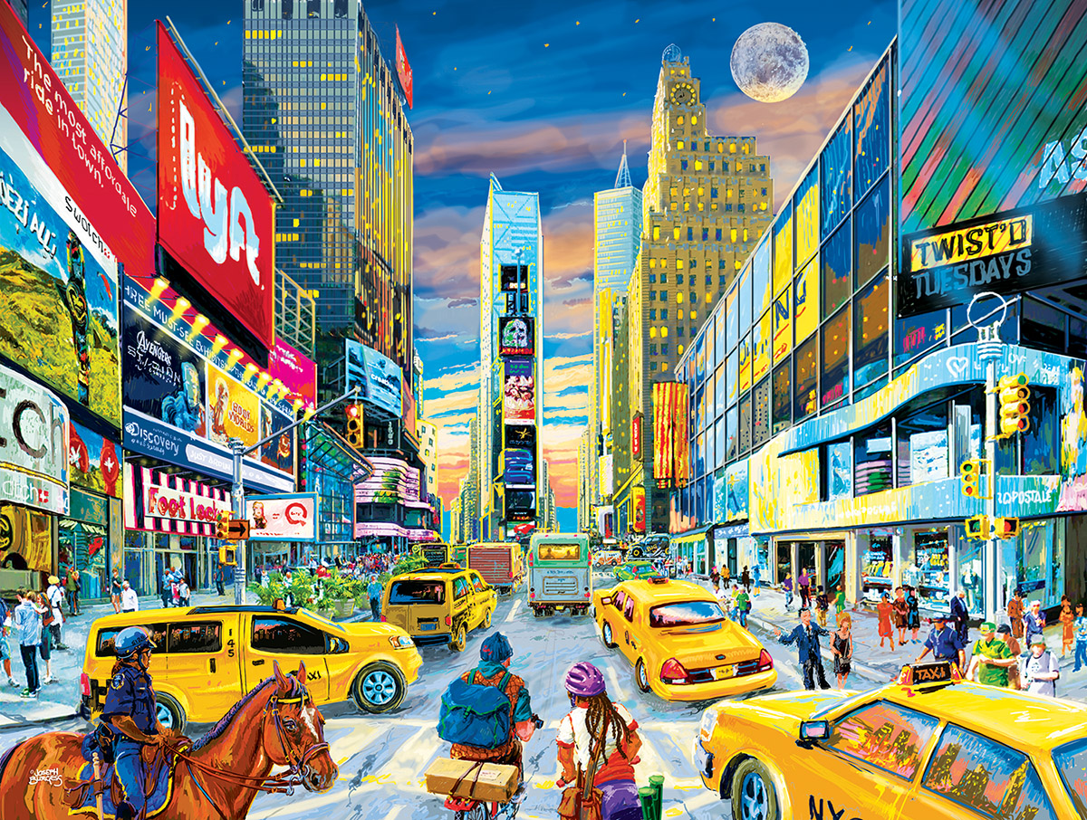 Times Square Intersection Landmarks & Monuments Jigsaw Puzzle