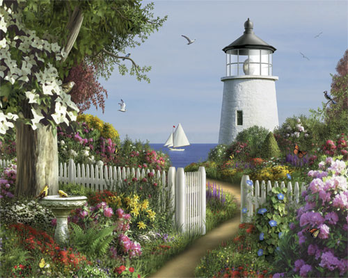 To The Lighthouse Lighthouse Jigsaw Puzzle