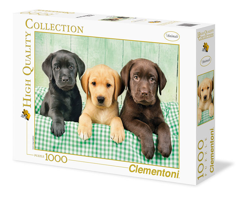 Three Labs Dogs Jigsaw Puzzle